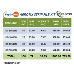 AEROTIX STRIP FILE  SAMPLE KIT "