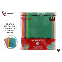 OT-SF610 STRIP FILE MIX COLOUR A4"